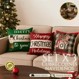 PACK x 3 CUBRE COJINES NAVIDEÑO🎄