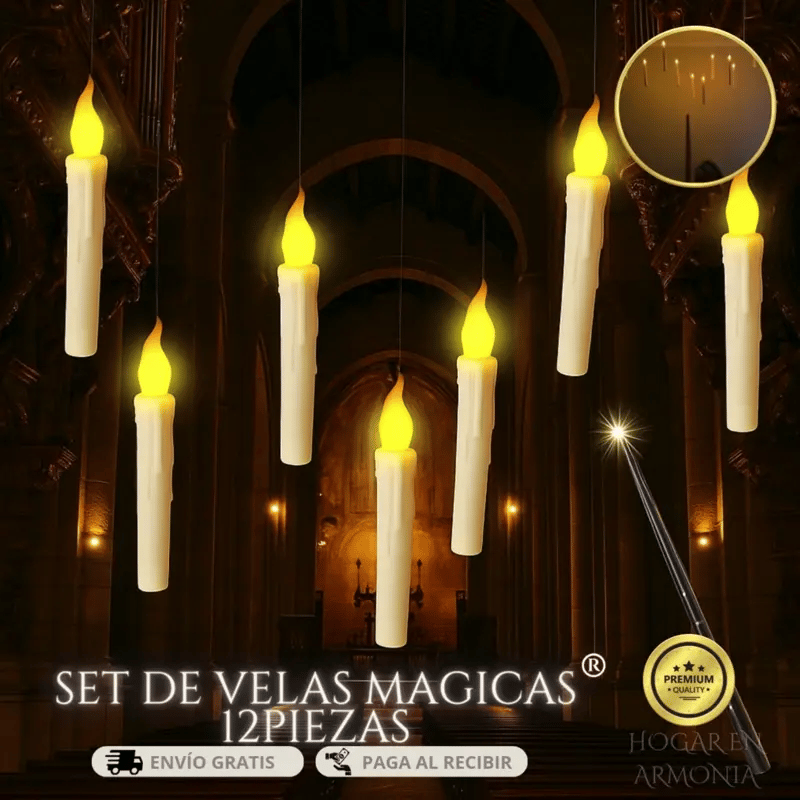 Set de 12 Velas Magicas Colgantes ®