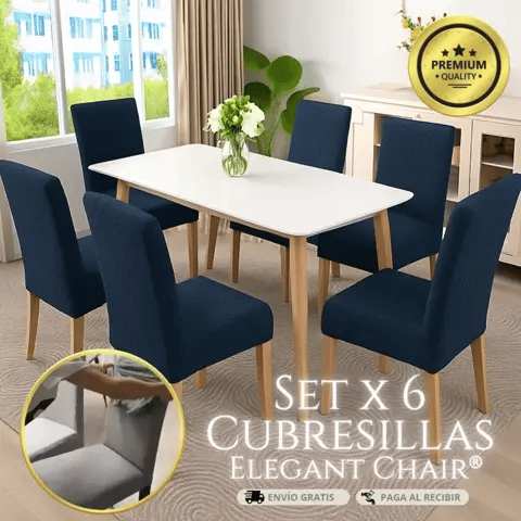 Set Cubre silla x 6 Premium ElegantChair®