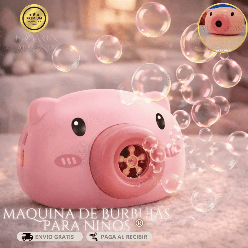 Maquina de burbujas para niños