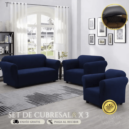 Set de cubresalas de 3 piezas