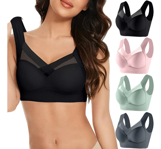 BRASIER DEPORTIVO SIN VARILLAS PUSH UP x 4