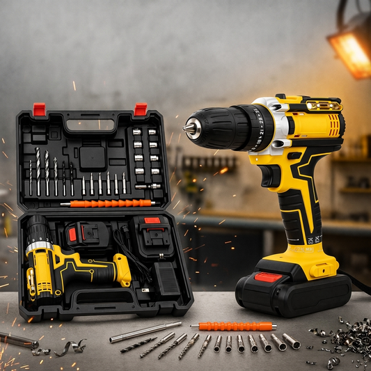Taladro Rotomartillo Industrial 48V Inalámbrico Kit Completo